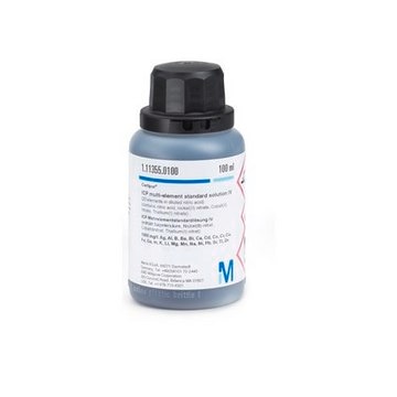 ICP multi-element standard solution IV (23 elements in diluted nitric acid) 1000 mg/l: Ag, Al, B, Ba, Bi, Ca, Cd, Co, Cr, Cu, Fe, Ga, In, K, Li, Mg, Mn, Na, Ni, Pb, Sr, Tl, Zn Certipur&#174;