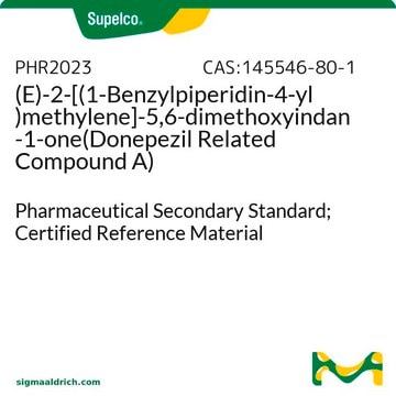 (E)-2-[(1-Benzylpiperidin-4-yl)methylene]-5,6-dimethoxyindan-1-one(Donepezil Related Compound A) Pharmaceutical Secondary Standard; Certified Reference Material