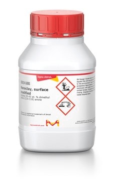 Nanoclay, surface modified contains 35-45&#160;wt. % dimethyl dialkyl (C14-C18) amine