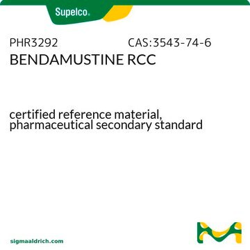 BENDAMUSTINE RCC certified reference material, pharmaceutical secondary standard