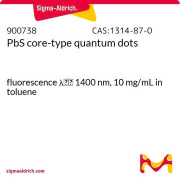 PbS core-type quantum dots fluorescence &#955;em&#160;1400&#160;nm, 10&#160;mg/mL in toluene