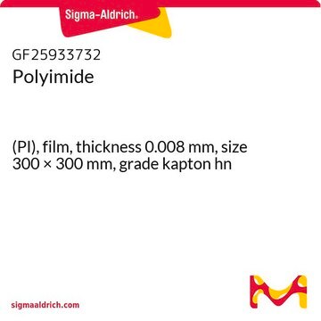 Polyimide (PI), film, thickness 0.008&#160;mm, size 300 × 300&#160;mm, grade kapton hn