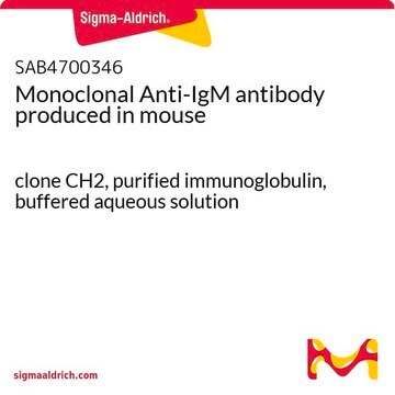 Monoclonal Anti-IgM antibody produced in mouse clone CH2, purified immunoglobulin, buffered aqueous solution