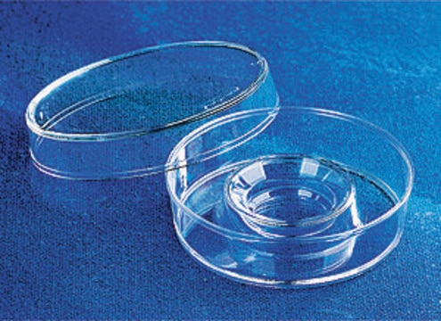 Corning&#174; Costar&#174; center well culture dish 60 mm cell culture dish, 20 mm center well, 3.14 cm2, polystyrene, TC-treated, clear, for research use only, 500/cs