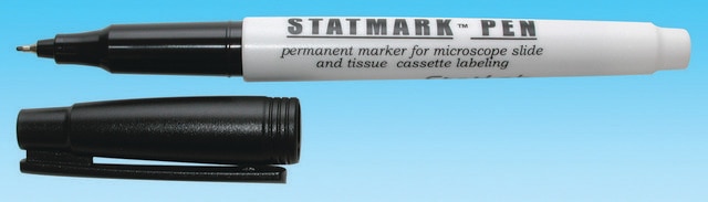 STATMARK permanent marker for cassette &amp; slide marking pkg of 12&#160;ea