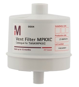 Vent Filter Advanced protection against airborne contaminants for storage tanks of Milli-Q&#174; CLX 7000 series systems