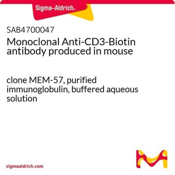 Monoclonal Anti-CD3-Biotin antibody produced in mouse clone MEM-57, purified immunoglobulin, buffered aqueous solution