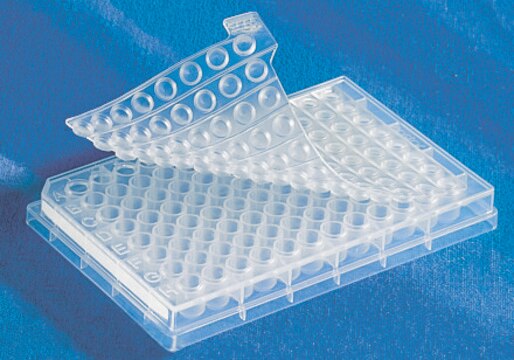 Corning&#174; 96 well Polypropylene Deep Well Plate round bottom clear, polypropylene, bag of 5 ×, sterile, lid: no