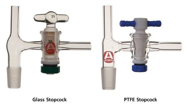 Aldrich&#174; septum-inlet adapter with stopcock on side-arm joint: ST/NS 19/22, glass stopcock