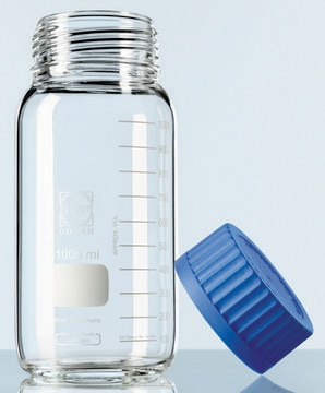 Duran&#174; bottle wide neck GLS 80 without caps clear glass, capacity 2,000&#160;mL