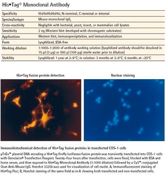 His&#8226;Tag&#174; Monoclonal Antibody Novagen&#174;