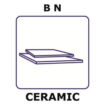 Boron nitride sheet, thickness 1.0&#160;mm, size 25 × 25&#160;mm, condition pyrolitic