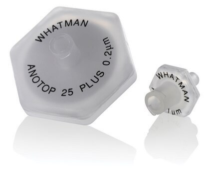 Whatman&#174; Anotop&#174; IC and LC syringe filter Anotop 25 LC Syringe Filter, pore size 0.2&#160;&#956;m, polypropylene housing