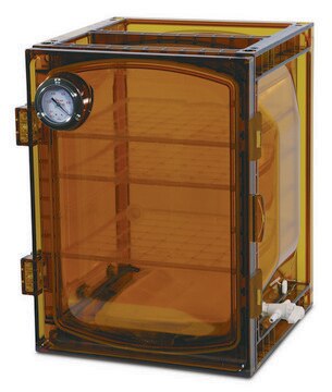 Scienceware&#174; Lab Companion&#8482; cabinet vacuum desiccator volume 23&#160;L, amber polycarbonate, pkg of 1&#160;ea