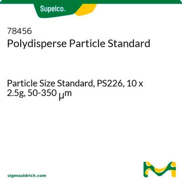 Polydisperse Particle Standard Particle Size Standard, PS226, 10 x 2.5g, 50-350&#160;&#956;m