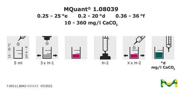 Total Hardness Test titrimetric, for use with MQUANT&#174;