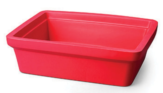 Corning&#174; Ice Pan, rectangular maxi, capacity 9 L, red