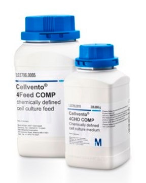 Cellvento&#174; 4CHO COMP chemically defined cell culture medium, &#8804;1.0 IU/mL endotoxin, pH 5.1-5.6(without supplement), pH 6.7-7.3(with supplement)