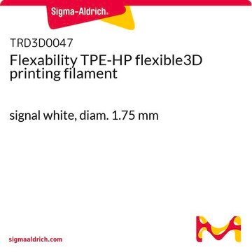 Flexability TPE-HP flexible3D printing filament signal white, diam. 1.75&#160;mm