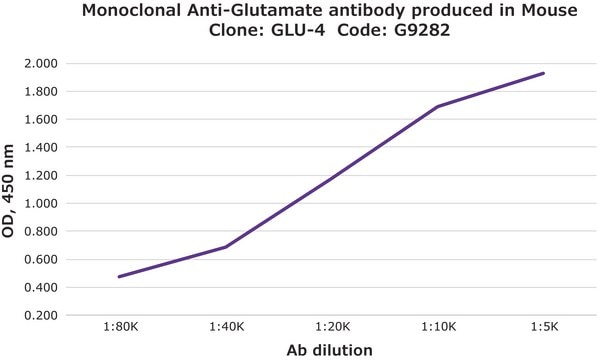 Monoclonal Anti-Glutamate antibody produced in mouse clone GLU-4, ascites fluid