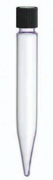 KIMBLE&#174; centrifuge tube with screw-top finish, conical bottom clear glass, capacity (10&#160;mL), without cap, non-sterile