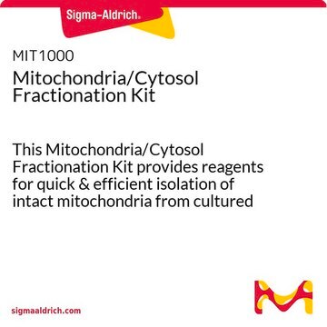 Mitochondria/Cytosol Fractionation Kit This Mitochondria/Cytosol Fractionation Kit provides reagents for quick &amp; efficient isolation of intact mitochondria from cultured cells.