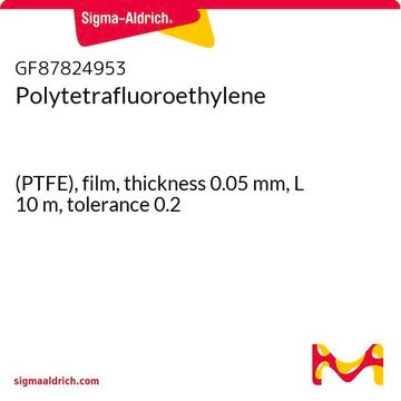 Polytetrafluoroethylene (PTFE), film, thickness 0.05&#160;mm, L 10&#160;m, tolerance 0.2