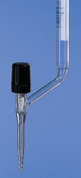 BRAND&#174; BLAUBRAND&#174; burette, lateral stopcock volume 50&#160;mL, accuracy: ±0.05&#160;mL, clear borosilicate glass 3.3 (Schellbach stripes, PTFE spindle)