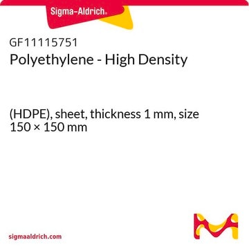 Polyethylene - High Density (HDPE), sheet, thickness 1&#160;mm, size 150 × 150&#160;mm