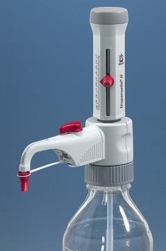 BRAND&#174; Dispensette&#174; S Analog-adjustable bottle-top dispenser volume range 0.2-2&#160;mL, with recirculation valve