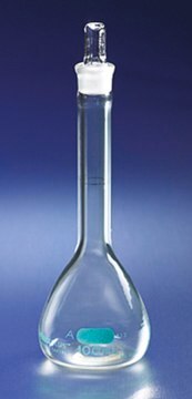 PYREXPLUS&#174; volumetric flask, with protective coating, Pyrex&#174; stopper capacity 250&#160;mL