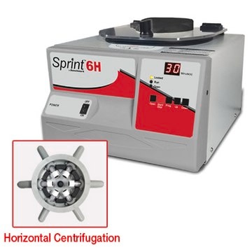 Benchmark Sprint 6H Plus Clinical Centrifuge with swing out rotor to hold, 6 x 10 mL, AC/DC input 230 V, UK plug