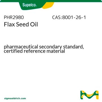 Flax Seed Oil pharmaceutical secondary standard, certified reference material