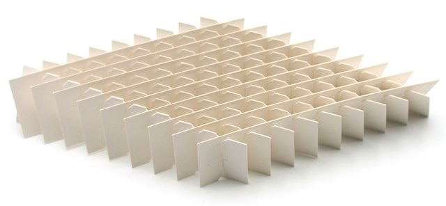 TrueNorth&#174; Cardboard Cryovial Box Cell Divider Holds 100 x 1.5-2.0 mL tubes, pk of 12