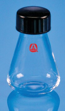 Aldrich&#174; Essentials Erlenmeyer flask, PTFE lined screw cap capacity 100 mL, 24-410 thread, volume 50-100 mL, accuracy: 25 mL