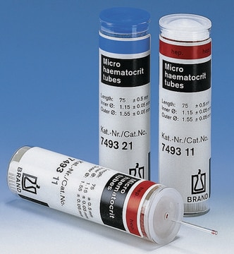 BRAND&#174; micro haematocrit capillary non-hep.