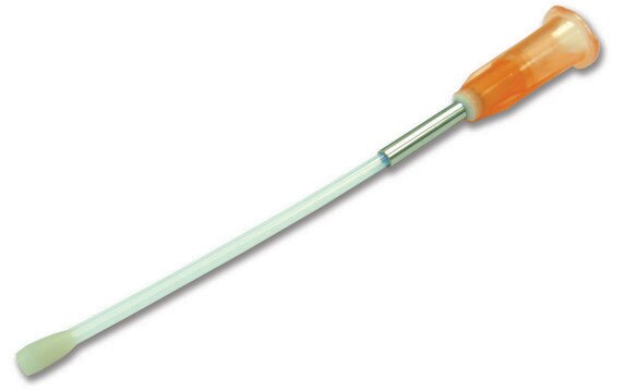 Animal feeding needle, sterile, disposable, PTFE w/SS bite protector size 15G, L × diam. 3.9&#160;in. × 2.8&#160;mm , ball