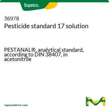 Pesticide standard 17 solution PESTANAL&#174;, analytical standard, according to DIN 38407, in acetonitrile