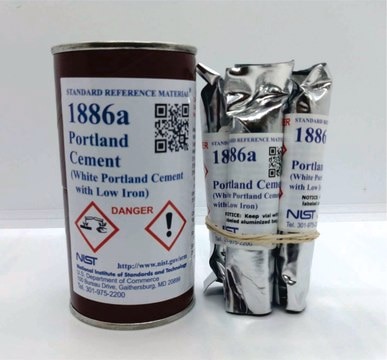 Portland cement NIST&#174; SRM&#174; 1886a, white portland cement with low iron