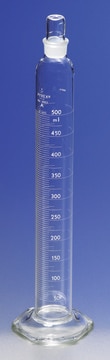 Pyrex&#174; serialized/certified graduated cylinder with Pyrex&#174; stopper volume 50&#160;mL