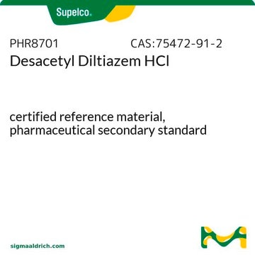 Desacetyl Diltiazem HCl pharmaceutical secondary standard, certified reference material