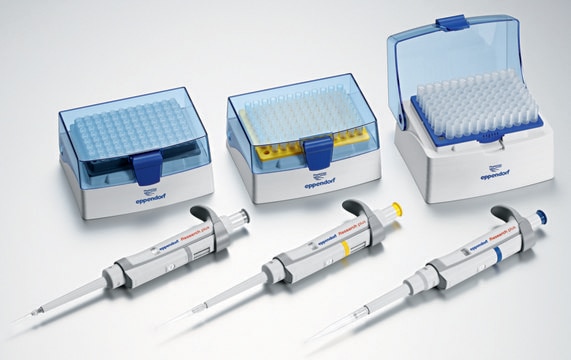 Eppendorf Research&#174; Plus G 3-pack, option 2, 2-20 uL/20-200 uL/100-1000 uL, includes epT.I.P.S.&#174; box