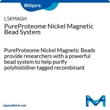 PureProteome Nickel Magnetic Bead System PureProteome Nickel Magnetic Beads provide researchers with a powerful bead system to help purify polyhistidine-tagged recombinant proteins