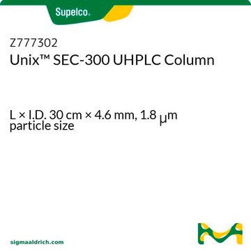 Unix&#8482; SEC-300 UHPLC Column L × I.D. 30&#160;cm × 4.6&#160;mm, 1.8&#160;&#956;m particle size