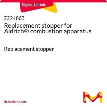 Replacement stopper for Aldrich&#174; combustion apparatus Replacement stopper