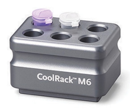 Corning&#174; CoolRack&#174; M6, capacity 6 x 1.5 or 2 mL microfuge tubes, gray