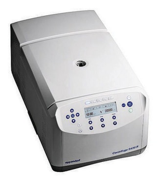 Eppendorf&#174; Centrifuge 5430/5430R 5430R, refrigerated, with rotor A-2-MTP with upper shell of wind shield, keypad, AC/DC input 120 V, 60 Hz, US 3-pin plug (US)