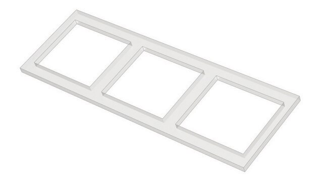 Grace Bio-Labs silicone gasket for ProPlate&#174; microarray system fits 3 wells, size 18&#160;mm × 20&#160;mm