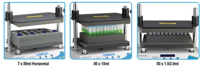 BenchMixer&#8482; XLQ QuEChERs Shaker/Vortexer, tube rack for 7 x 50 mL tubes, PP