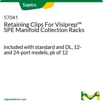 Retaining Clips For Visiprep&#8482; SPE Manifold Collection Racks included with standard and DL, 12- and 24-port models, pk of 12